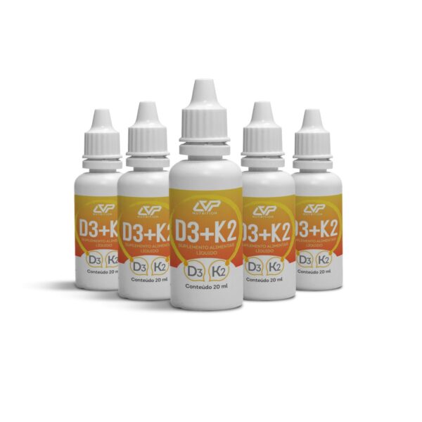 Vitamina D3 + K2 MK7 - Combo para 5 meses de tratamento